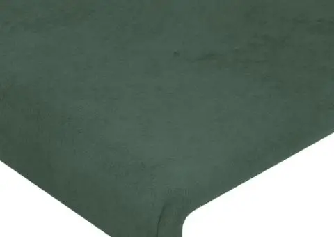 Tăblii de pat, 2 buc, verde închis, 90x5x78/88 cm, catifea - 4/5