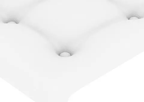 Tăblii de pat, 2 buc, alb, 90x5x78/88 cm, piele ecologică - 4/5