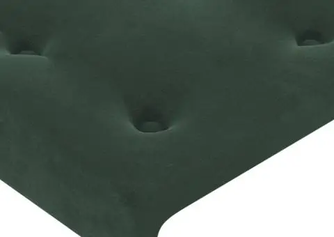 Tăblie de pat cu aripioare verde închis 103x16x78/88 cm catifea - 5/5