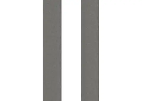 Tăblie de pat cu aripioare gri închis 183x16x118/128 cm textil - 4/5