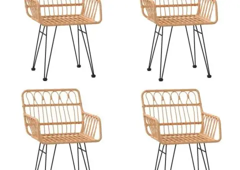 Set mobilier de grădină, 5 piese, poliratan - 4/5