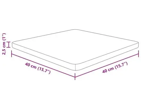 Blat masă pătrat maro deschis 40x40x2,5cm lemn stejar tratat - 4/4