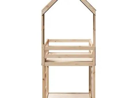 Pat supraetajat fără saltea, 90x200 cm, lemn masiv de pin - 5/5