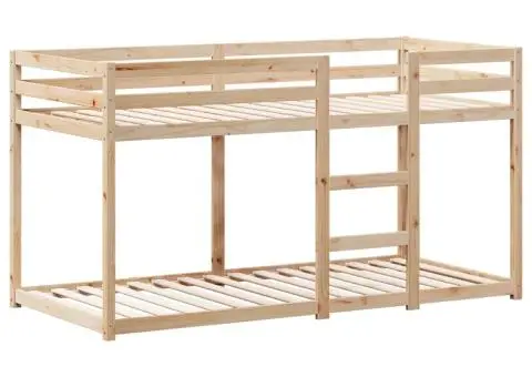 Pat supraetajat fără saltea, 90x200 cm, lemn masiv de pin - 5/5