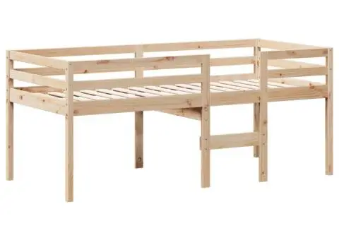 Pat înalt cu acoperiș, 80x200 cm, lemn masiv de pin - 5/5