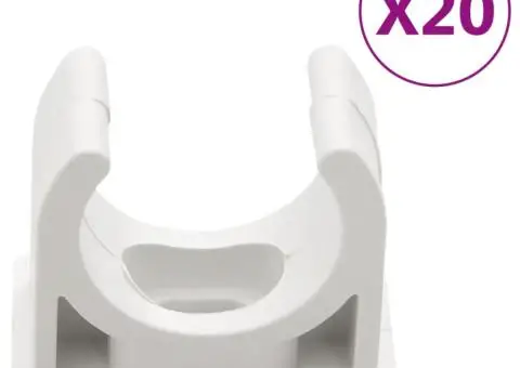 Șine de cabluri cu cleme, Ø25 mm, 10 m, PVC - 4/5