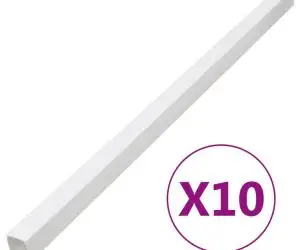 vidaXL Șine de cabluri, 40x25 mm, 10 m, PVC