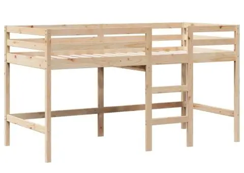 Pat înalt cu acoperiș, 90x190 cm, lemn masiv de pin - 5/5