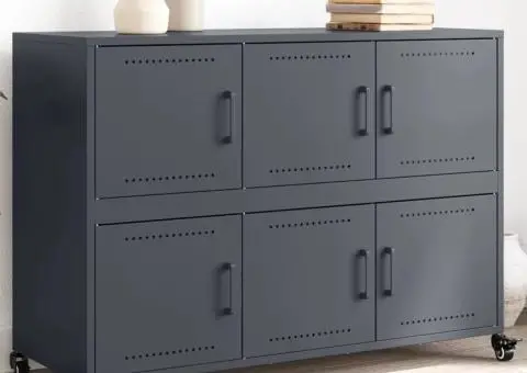 Dulap, antracit, 100,5x39x72 cm, oțel - 1/5