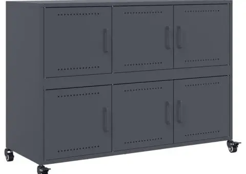 Dulap, antracit, 100,5x39x72 cm, oțel - 2/5