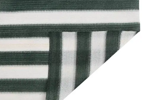 Plasă protecție intimitate, verde/alb, 1,5x10 m, HDPE, 75 g/m² - 4/5