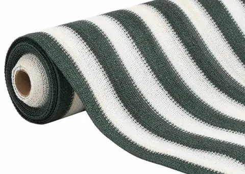 Plasă protecție intimitate, verde/alb, 1,8x50 m, HDPE, 75 g/m² - 3/5
