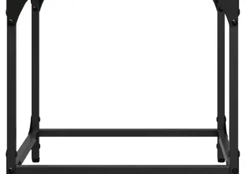 Măsuțe de cafea, blat din sticlă negră, 2 buc. 40x40x40 cm oțel - 4/5