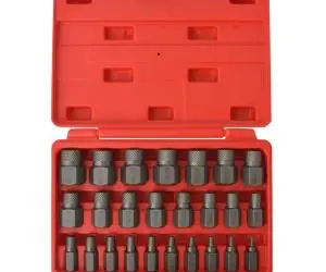 vidaXL Set extractor șuruburi, caneluri multiple, 25 de piese, oțel