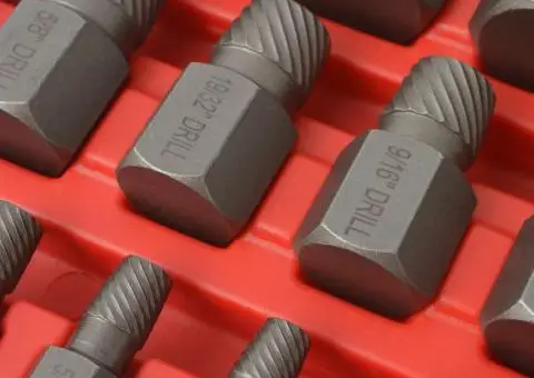 Set extractor șuruburi, caneluri multiple, 25 de piese, oțel - 3/4