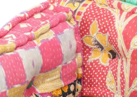 Pernă pentru canapea din paleți, multicolor, textil, petice - 3/5