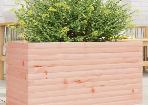 Jardinieră de grădină, 90x40x46 cm, lemn masiv Douglas - 1/5