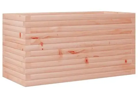Jardinieră de grădină, 90x40x46 cm, lemn masiv Douglas - 2/5