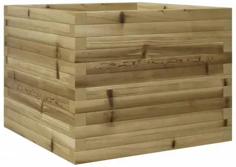 Jardinieră de grădină, 60x60x46 cm, lemn de pin impregnat - 2/5