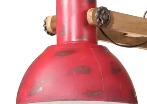 Lampă suspendată 25 W, roșu uzat, 85x28x109 cm, E27 - 4/5