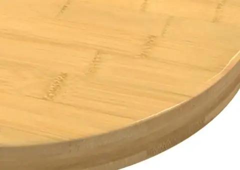 Blat de masă, Ø90x4 cm, bambus - 3/4