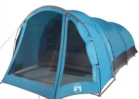 Cort de familie tunel pentru 8 persoane, albastru, impermeabil - 5/5