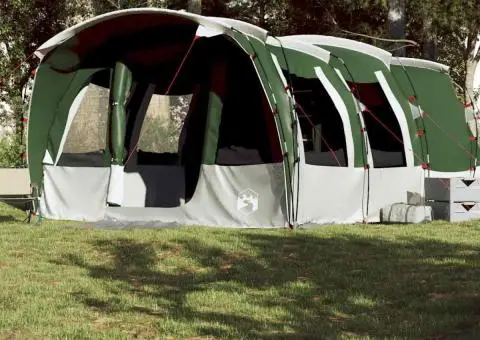 Cort de familie tunel pentru 8 persoane, verde, impermeabil - 4/5