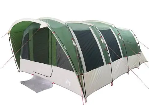 Cort de familie tunel pentru 8 persoane, verde, impermeabil - 5/5