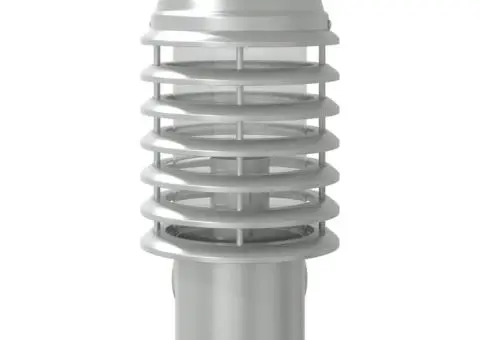 Corp de iluminat exterior de perete, argintiu, oțel inoxidabil - 4/5