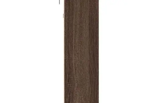 Dulap cu vitrină, stejar maro, 100x15x58 cm, lemn prelucrat - 5/5