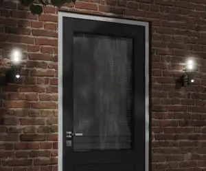 vidaXL Lampă exterioară de perete cu senzor, negru, oțel inoxidabil