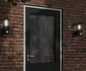 vidaXL Lămpi exterioare de perete cu senzori, 2 buc., negru, oțel inox