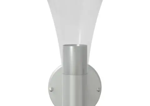 Corp de iluminat exterior de perete, argintiu, oțel inoxidabil - 4/5