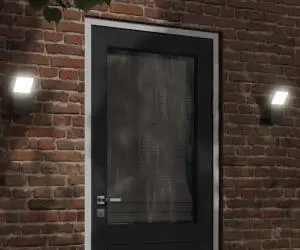 vidaXL Lămpi exterioare de perete cu LED 2 buc. negru, aluminiu turnat