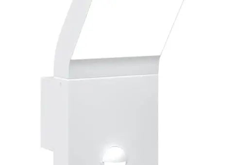 Lampă exterioară de perete cu LED/senzor, alb, aluminiu turnat - 2/5