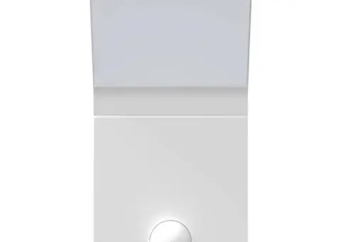 Lampă exterioară de perete cu LED/senzor, alb, aluminiu turnat - 5/5