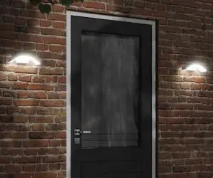 vidaXL Lămpi exterioare de perete cu LED 2 buc. alb, aluminiu turnat