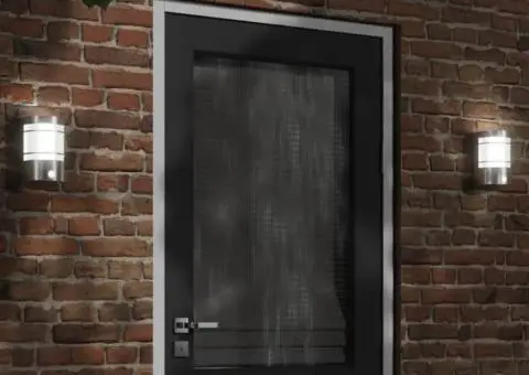 Lămpi exterioare de perete cu senzor 2 buc. argintiu, oțel inox - 1/5