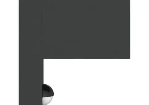 Lampă exterioară de perete cu LED/senzor, negru aluminiu turnat - 5/5