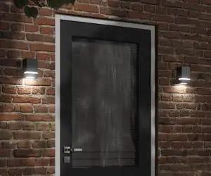 vidaXL Lampă exterioară de perete, negru, oțel inoxidabil