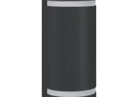 Lampă exterioară de perete, negru, aluminiu turnat sub presiune - 2/5