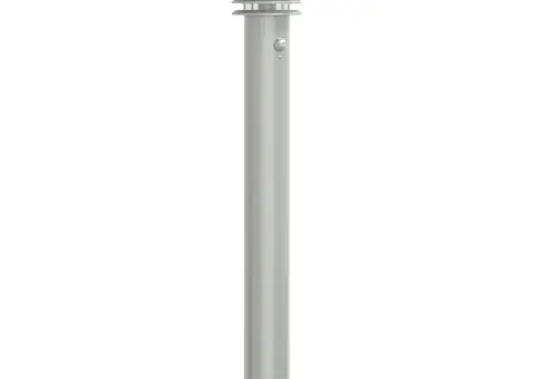 Lampă exterioară de podea cu senzor argintiu 110 cm, oțel inox - 2/5