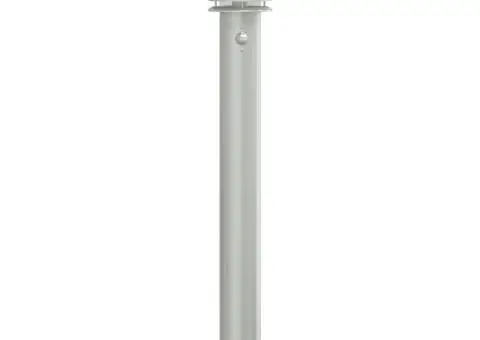 Lampă exterioară de podea cu senzor argintiu 110 cm, oțel inox - 4/5