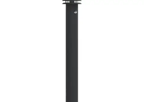 Lampă exterioară de podea cu senzor, negru, 110 cm, oțel inox - 2/5