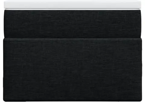 Pat box spring cu saltea, negru, 90x200 cm, textil - 4/5