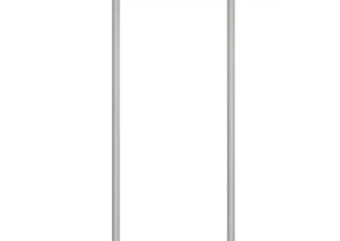 Lămpi exterioare de podea 2 buc argintiu 215 cm oțel inoxidabil - 2/5