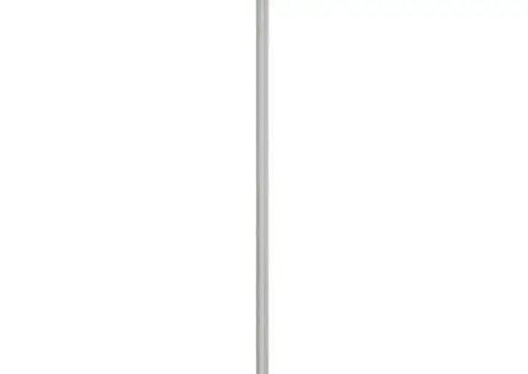 Lămpi exterioare de podea 2 buc argintiu 215 cm oțel inoxidabil - 4/5