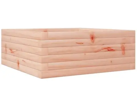 Jardinieră de grădină, 60x60x23 cm, lemn masiv Douglas - 2/5