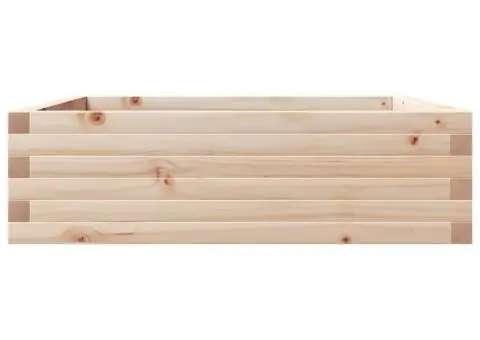 Jardinieră de grădină, 80x80x23 cm, lemn masiv de pin - 5/5