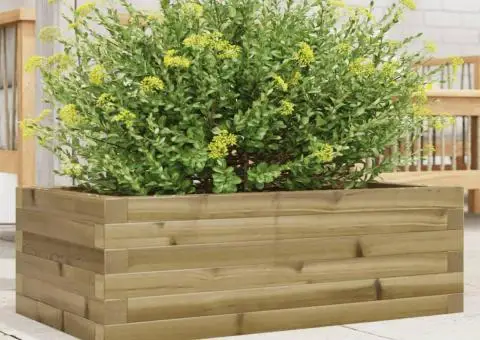 Jardinieră de grădină, 70x40x23 cm, lemn de pin impregnat - 1/5